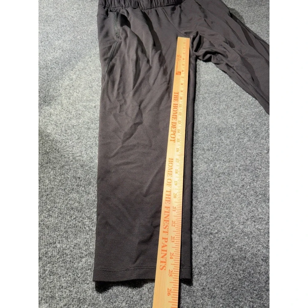 Russell Mens Gray Athletic Jogger Pants Zipper Pockets Reflective Large 36-38